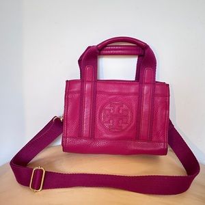 Tory Burch leather small tote bag.